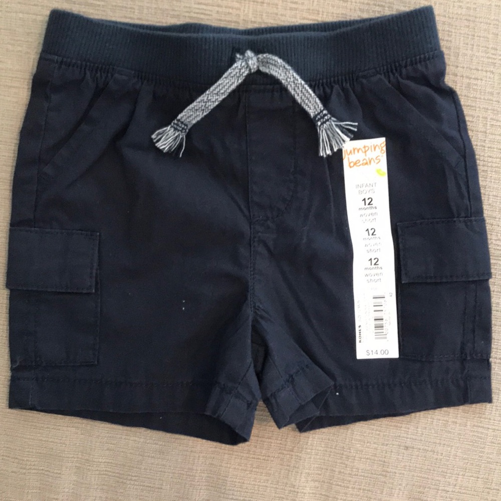 jumping Beans Infant Boys Navy Woven Shorts